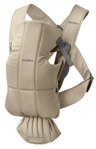 BABYBJORN MINI Woven – nosidełko, beżowe